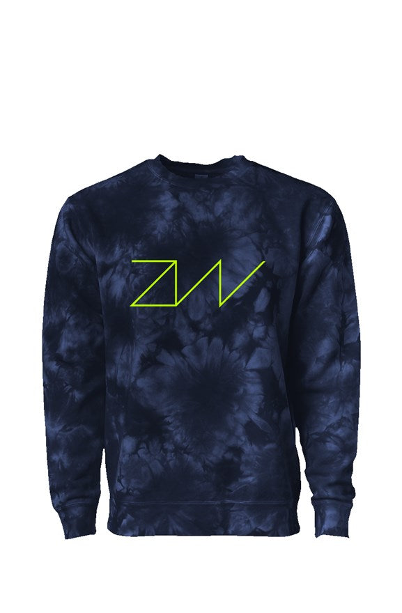 'ZW' SWEATSHIRT TIE DYE- NAVY