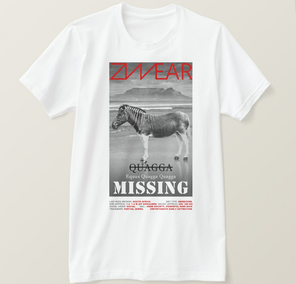 Quagga- EXTinct Series- Tshirt